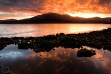 Sunset at Lindisfarne, Tasmania