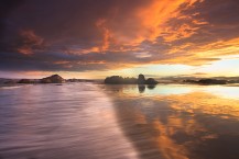 Sunset Reflections – Bay of Fires, Tasmania