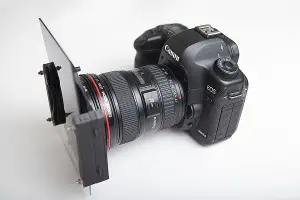 Camera with graduated neutral density filters