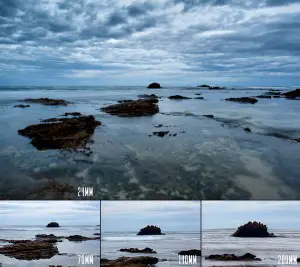 Comparing focal lengths at Rye, Victoria ranging from 24mm to 200mm