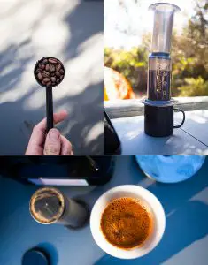 What carried me through our trip - Aeropress.