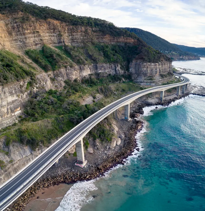 The awesome Sea Cliff Bridge, NSW