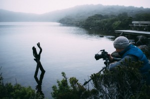 Jon at Ladies Tarn, Hartz Mountains National Park