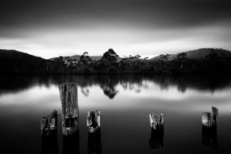 Huon Valley, Tasmania - Black and White