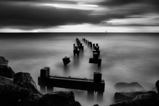 Olivers Hill Jetty Black and White