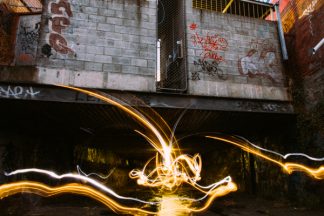 Hobart Rivulet Light Trails