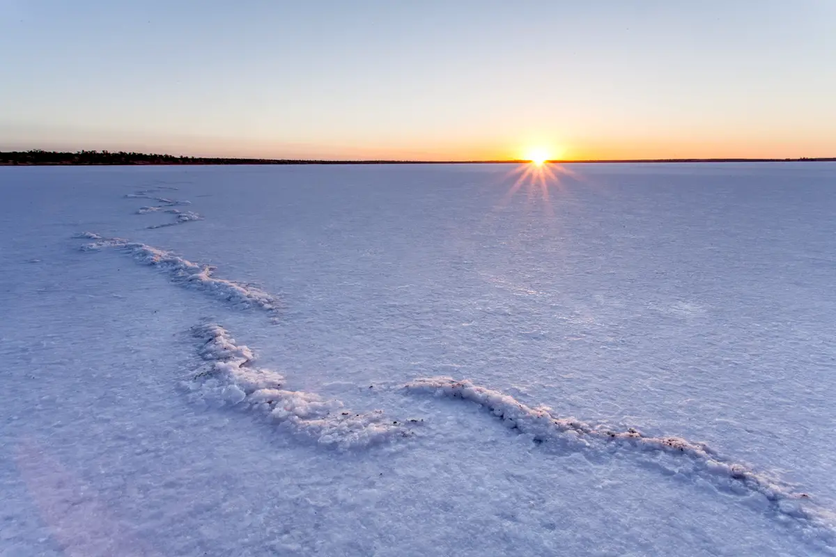 Last light over Lake Hart, South Australia