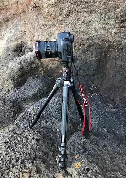 Shooting seascapes with the Canon 5D Mark II, Canon 17-40 and the Manfrotto Befree