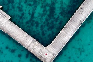 Portsea jetty aerial