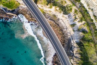 Sea Cliff Bridge Aerial