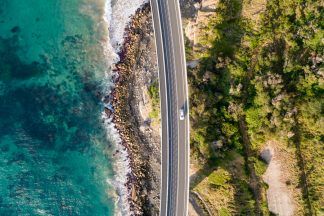 Sea Cliff Bridge Aerial