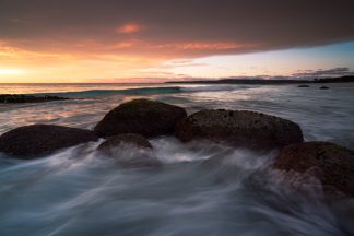 Sunrise at Bay of Fires, Tasmania