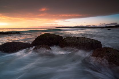 Sunrise at Bay of Fires, Tasmania